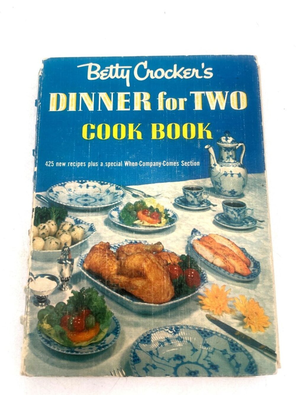 Betty Crockers Dinner For Two Cookbook 1958 Vintage Spiral Bound Mid-Century